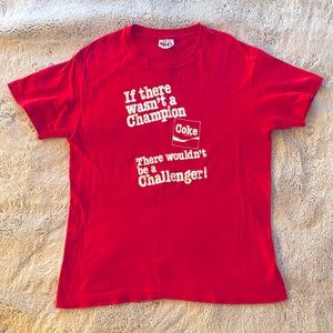 Rare vintage large red retro Hanes Coke Coca Cola champion graphic t shirt